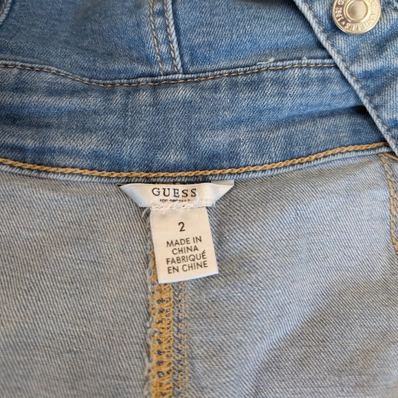 Guess Denim Button-Down Mini Dress - Picture 8 of 8